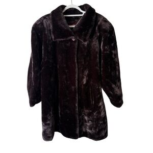 Donny Brook Vintage 60s 70s Luxurious Faux Fur Teddy Coat Size S Retro Cozy
